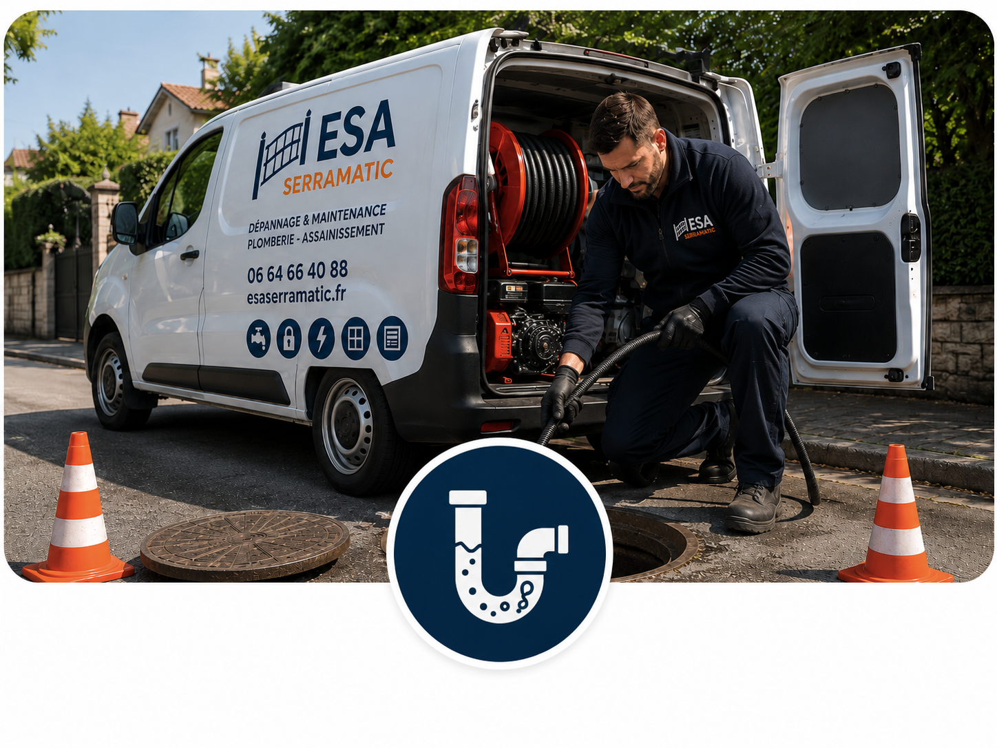 Débouchage canalisation ESA Serramatic Melun